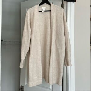 H&M Elegant Cream Wool Women's Cardigan Sweater